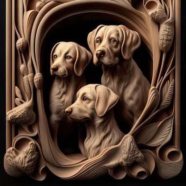 3D model dogs (STL)